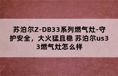 苏泊尔Z-DB33系列燃气灶-守护安全，大火猛且稳 苏泊尔us33燃气灶怎么样